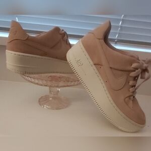 Nike AF1 Light Pink SUEDE Airforce One Sz 7